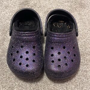 CROCS Kids Sparkly Slippers - Purple